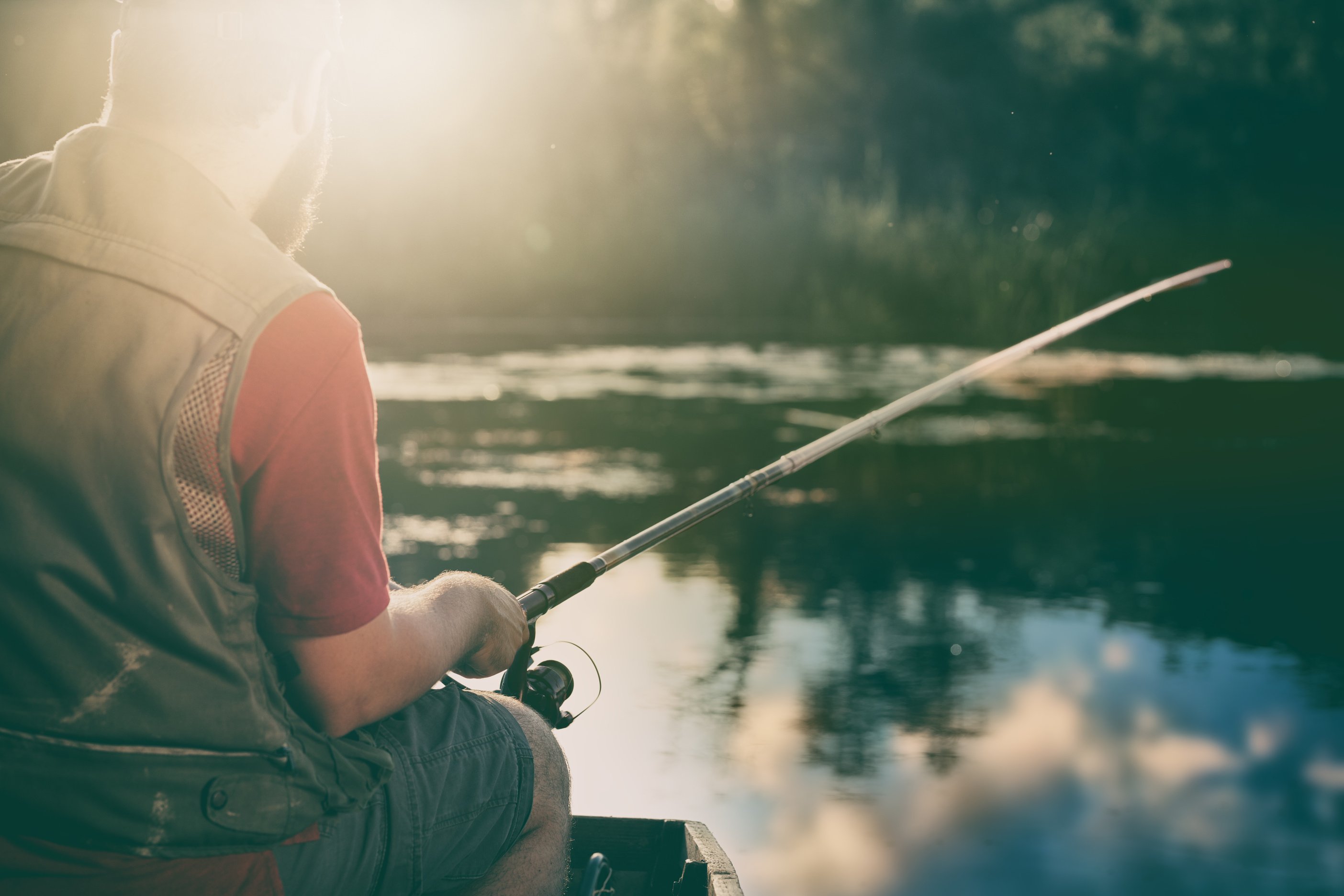 Fishing rod close-up